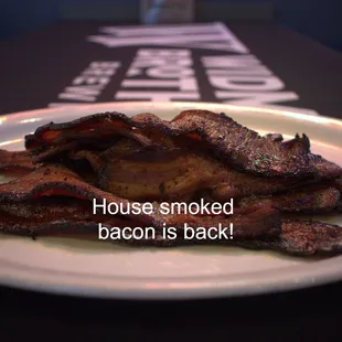 bacon on a plate