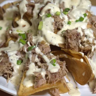Pulled pork nacho