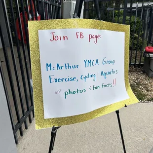 Having a marathon water aerobics for YMCA swim team.