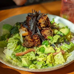 Chicken salad - perfect crispy chicken