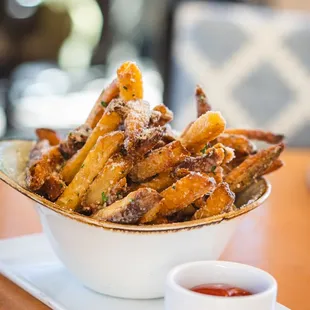 Parmesan Fries served with calabrian chili aioli