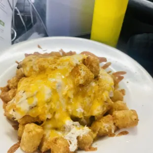 Seafood tots were delicious!!