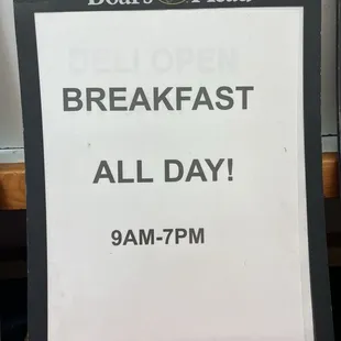Breakfast served all day!