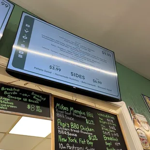 Menu deli