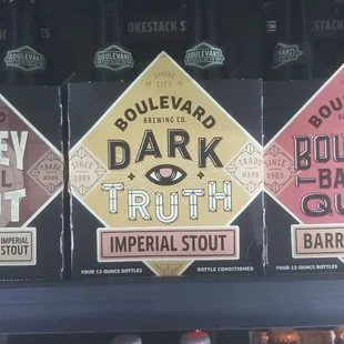 a variety of liquor bottles