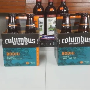 six bottles of columbus's booby