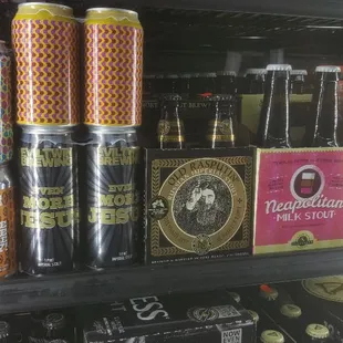 a variety of cans and cans