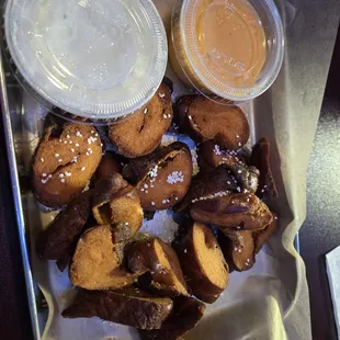 Pretzel bites- delicious