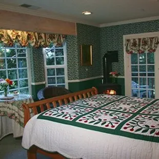 All guest rooms look out to the forest