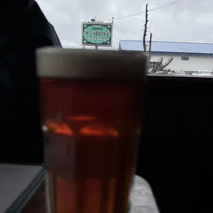 a pint of beer