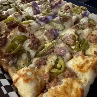 Italian fries w/sausage and jalapeños