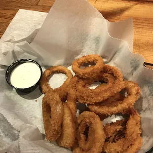 Onion rings, duh.
