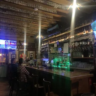 a man sitting at the bar