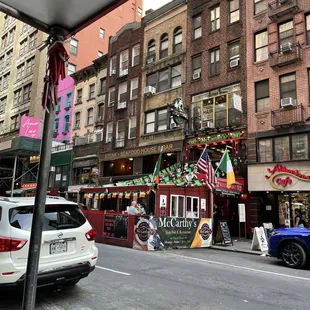 a view of a city street