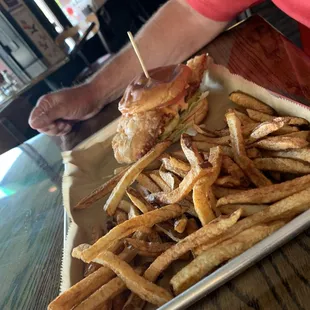 Chicken and chips