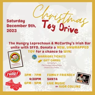 Join us for our toy drive!