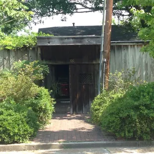 This is the entrance to the restaurant which is kind a hidden