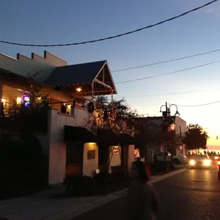 McClains with a beautiful sunset on the lake.