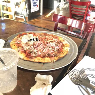pizza, food