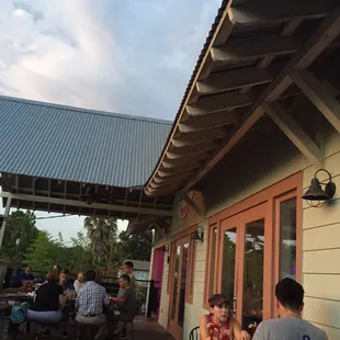 Outside deck