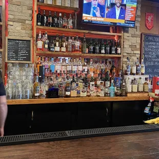 a man behind the bar