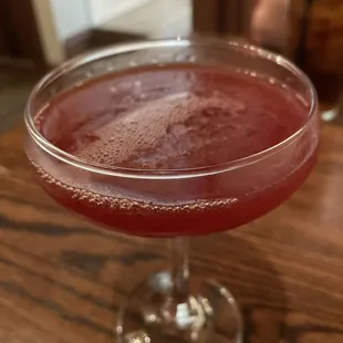 a close up of a cocktail