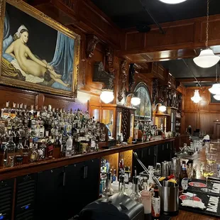 the bar