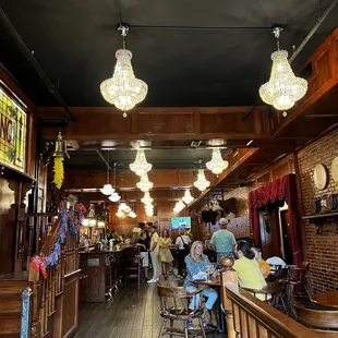 the interior of the restaurant