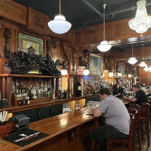 Inside bar area.
