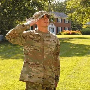 I did a family shoot in this park. I&apos;m very honored to know this young patriot .