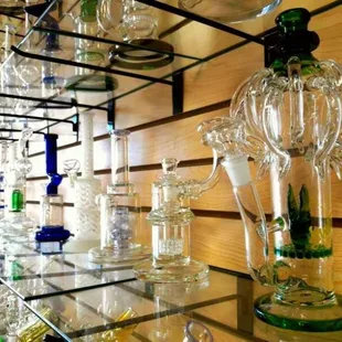 We got a whole wall just for water-pipes. Water-pipe galore.