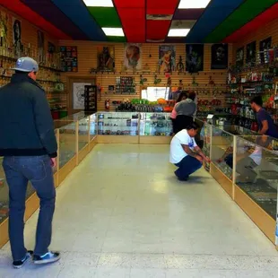 Inside of McCombs Smoke Shop.