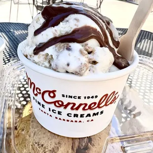 Sea Salt Cream &amp; Cookies with Fudge