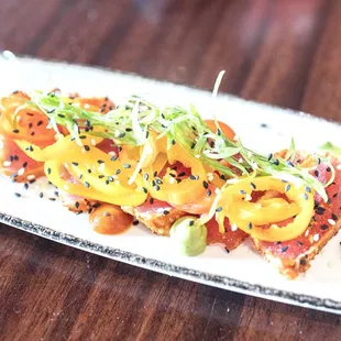 Spice Seared Ahi Tuna.