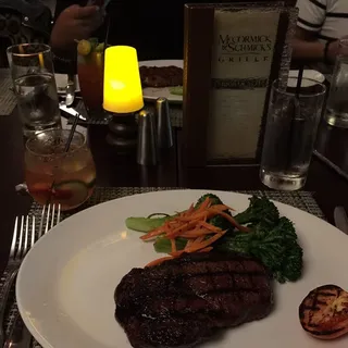 Dry Rubbed Black Angus Ribeye Steak*- center cut