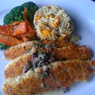 Parmesan Crusted Flounder