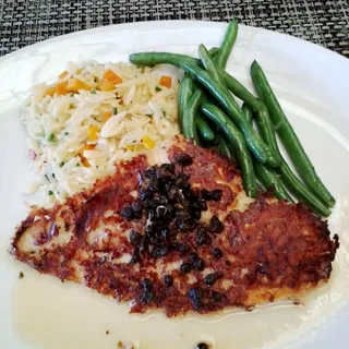 Parmesan Crusted Flounder