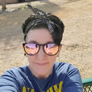 Me loving the scenery and weather at Mccormick park