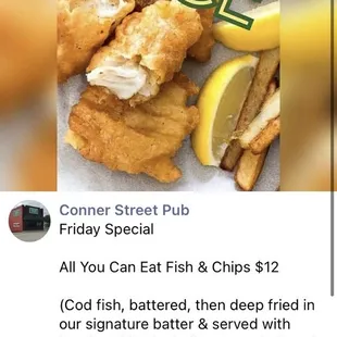 AYCE Fish and Chips Fridays!!