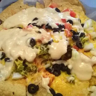 Nachos (minus the meat) YUM!