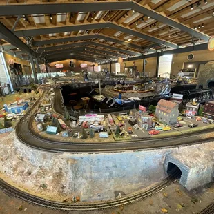 Huge indoor model railroad exhibit
