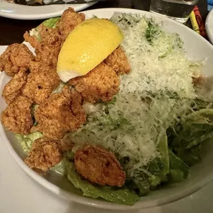 Crispy Chicken Caesar salad
