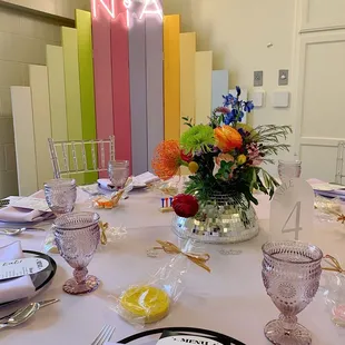 Reception Tables Provided by the Venu