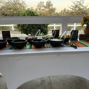 My catering setup at the venue