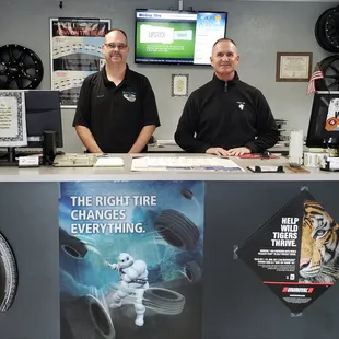 Scott our Brake Manager and Randy our Tire Manager are here to help with all of your needs.