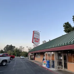 the outside of the building