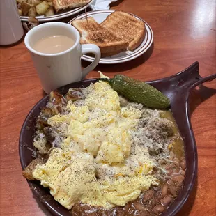 The chili verde omelette !!!