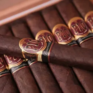 a close up of the cigars