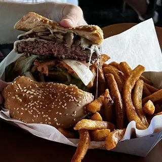 Mushroom Swiss Burger