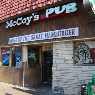 Outside of the restaurant, view looking southeast.